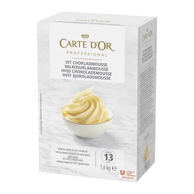 CARTE D'OR Vit chokladmousse 1 x 1,6 kg